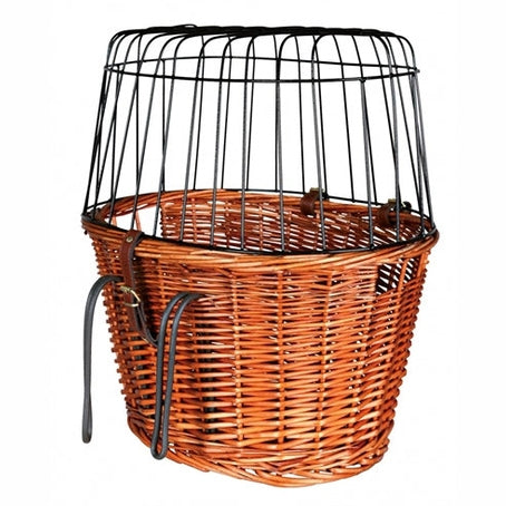 Trixie Fahrradkorb Mit Drahtkuppel Vorne Natur