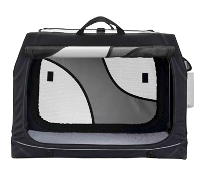 Trixie Reisekorb Vario Double Schwarz / Grau
