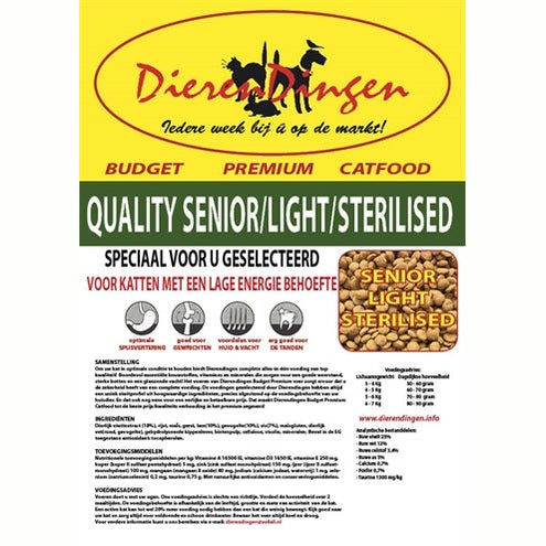 Markenlos Budget-Premium-Katzenfutter Qualität Senior / Leicht / Sterilisiert
