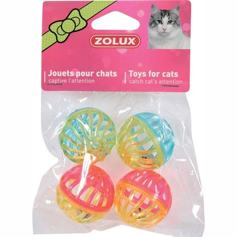 Zolux Katzenspielzeug Ball Twist Mit Glocke Assortiert