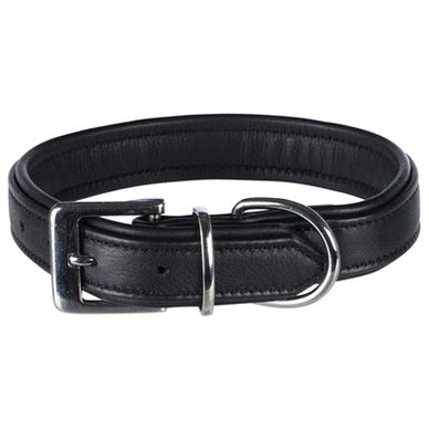 Trixie-Halsband Hund Active Comfort Leder Schwarz