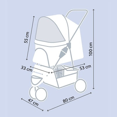 Trixie-Hundewagen Schwarz