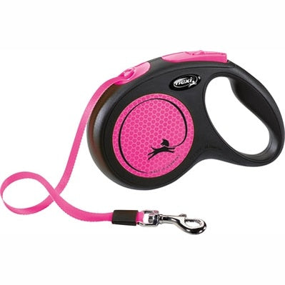 Flexi Linie Neue Klassische Neonband Schwarz/Rosa