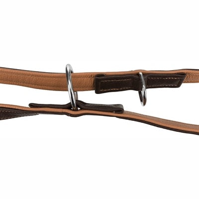 Trixie Hundeleine Active Comfort Verstellbar Leder Braun / Hellbraun