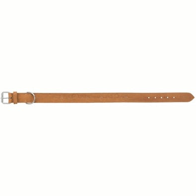 Trixie Halsband Hund Rustikal Fett Leder Herzschlag Braun