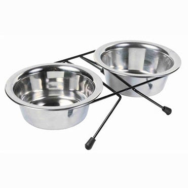 Trixie Futter-/Wassernapf-Set Edelstahl/Metall