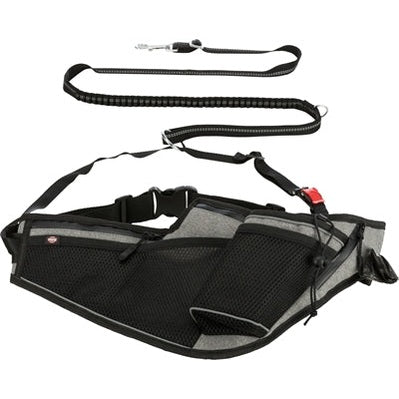 Trixie Mit Leine Grau/Schwarz