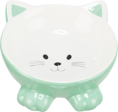 Trixie / Trinknapf Katzenkopf Erhöhtes Keramiksortiment