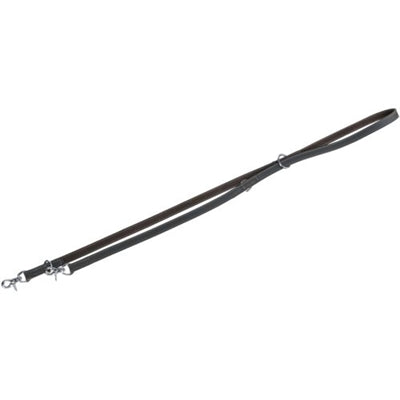 Trixie Hundeleine Rustikal Verstellbar Fett Leder Grau