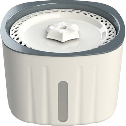 Trixie Trinkbrunnen Blume Kunststoff Weiss/Grau