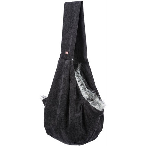 Trixie Dog Bag Belly Carrier Soft Schwarz/Grau