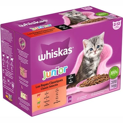 Whiskas Multipackbeutel Junior Classic Selection Fleisch In Sauce