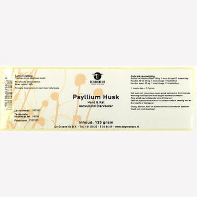 De Groene Os Psyllium Husk Hund/Katze
