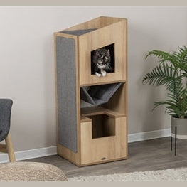 Trixie Citystyle Katzenturm Braun/Grau