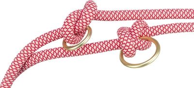 Trixie Soft Rope Hundeleine Verstellbar Rot/Creme