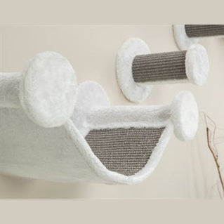 Trixie Cat Kletterset Für Wand 4 Kletterstellen Weiss/Grau