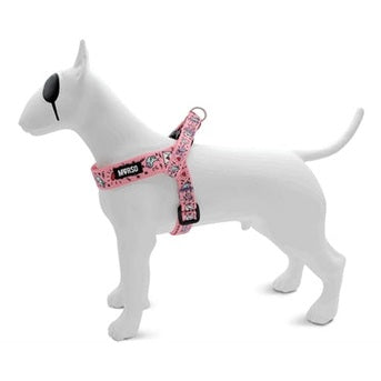 Morso Mini-Hundegeschirr Einstellbar Recyceltes Süsses Zwitschern Rosa