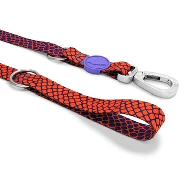 Morso Hundeleine Verstellbar Recycelt Urban Lizard Rot