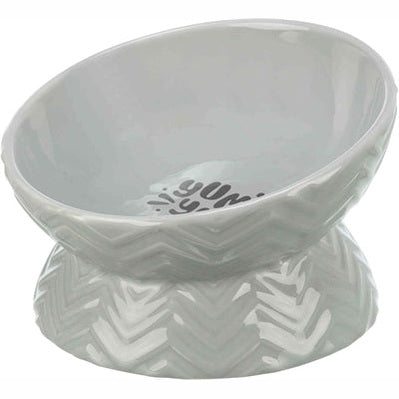 Trixie Erhöhter Futternapf/Wassernapf Keramik Grau