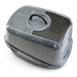 Savic Katzentoilette Nestor Jumbo Marmor Grau/Schwarz