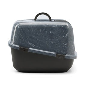 Savic Katzentoilette Nestor Jumbo Marmor Grau/Schwarz