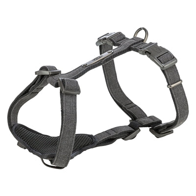 Trixie Hundegeschirr Citystyle H-Rig Baumwolle Schwarz