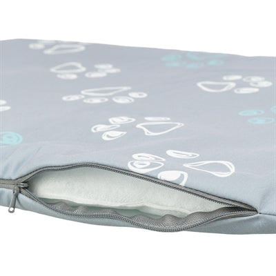 Trixie Hundekissen Jimmy Baumwolllook Oval Hellgrau