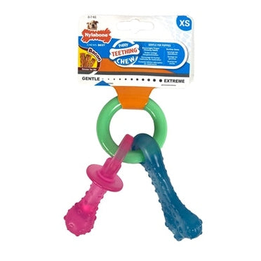 Nylabone Welpe Kauen Beissring Schnuller/Knochen Welpenspielzeug Speck
