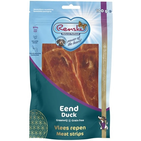 Renske Gesunde Belohnung Fleischstreifen Ente