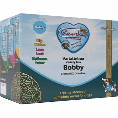 Renske Frischfleisch-Variationen-Box Bobby Getreidefreies Huhn/Lamm/Truthahn