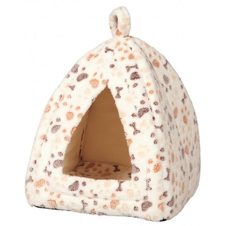 Trixie Katzenkorb Iglu-Jargon Weiss / Beige