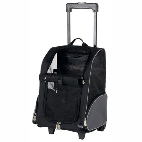 Trixie Reisekorbwagen Schwarz / Grau