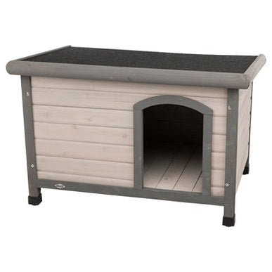 Trixie Hundehütte Trixie Natura Classic Flachdach Grau