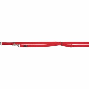 Trixie Hundeleine Premium Einstellbar Nylon Rot