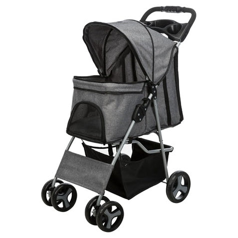 Trixie-Hundewagen Grau