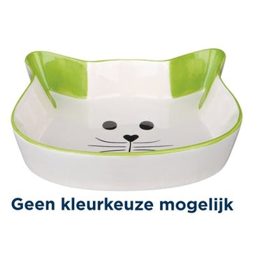 Trixie Futterschale / Wasserschale Katzenkopf Mit Gesicht Keramik Sortiert
