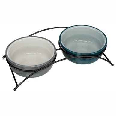 Trixie Keramik / Metall Petrol / Grau