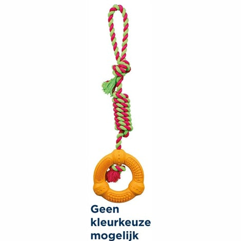 Trixie Naturkautschuk Ring Auf Seil Sortiert