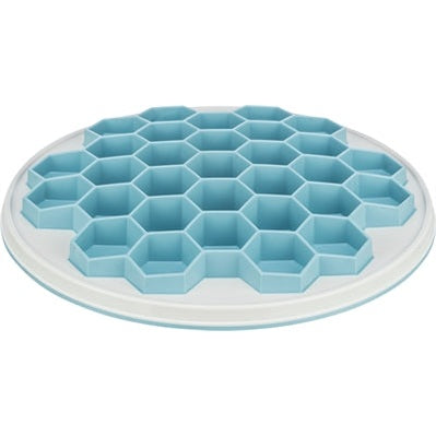 Trixie Slowfeeding Platehive Kunststoff / Tpr / Tpe Grau / Blau