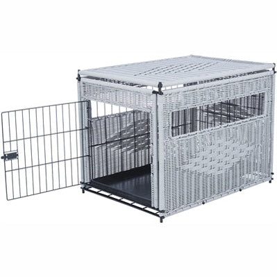 Trixie Home Zwinger Polyrotan Hellgrau