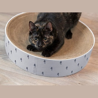 Trixie Kratzerkorb Lilly Karton Katzenminze Hellgrau