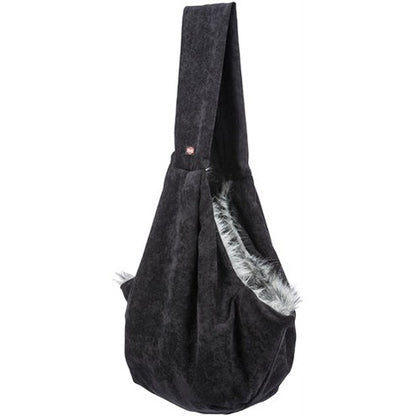Trixie Dog Bag Belly Carrier Soft Schwarz/Grau