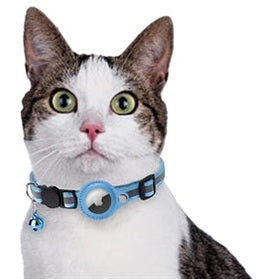 Croci Katzenhalsband Mit Taghalter Hellblau