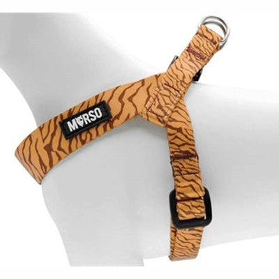 Morso Mini-Hundegeschirr Einstellbar Recycelt Dschungel Trommel Orange