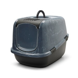 Savic Katzentoilette Nestor Jumbo Marmor Grau/Schwarz