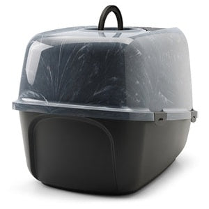 Savic Katzentoilette Nestor Jumbo Marmor Grau/Schwarz